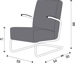 Easy chair Gispen 405