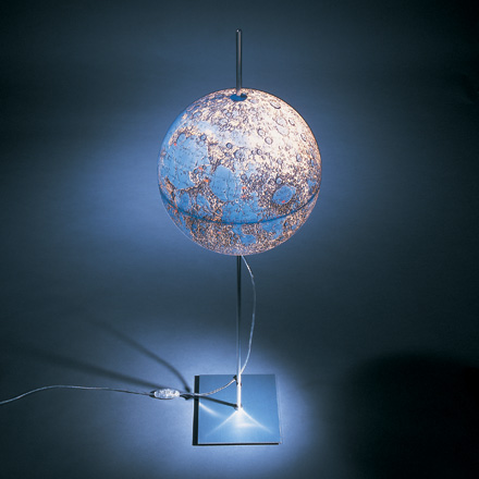 Table lamp globe moon