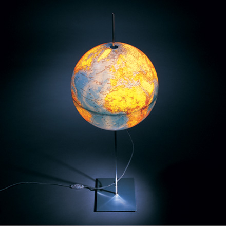 Table lamp globe earth