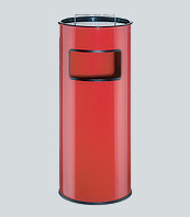 Ash bin with sieve