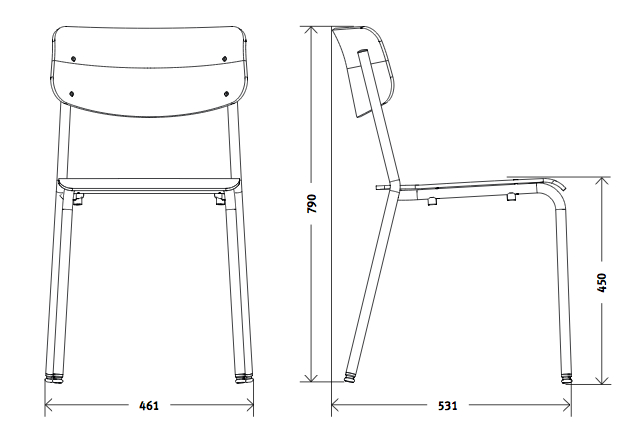 Hassenpflug Stuhl 1255 von Hassenpflug im Designlager Dülmen