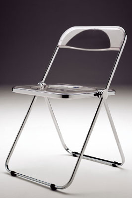 Plexiglass-folding chair Plia