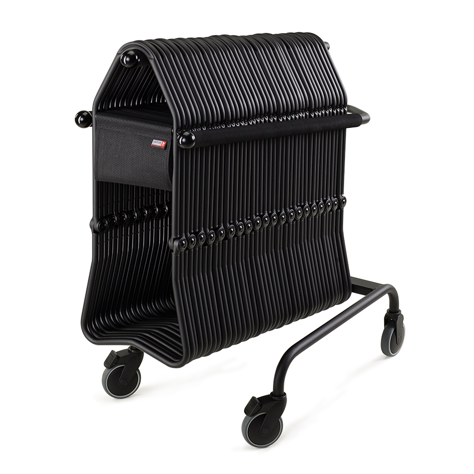 Folding Stool STOCKHOLM II with trolley by Lectus Folding Stool STOCKHOLM II with trolley by Lectus
