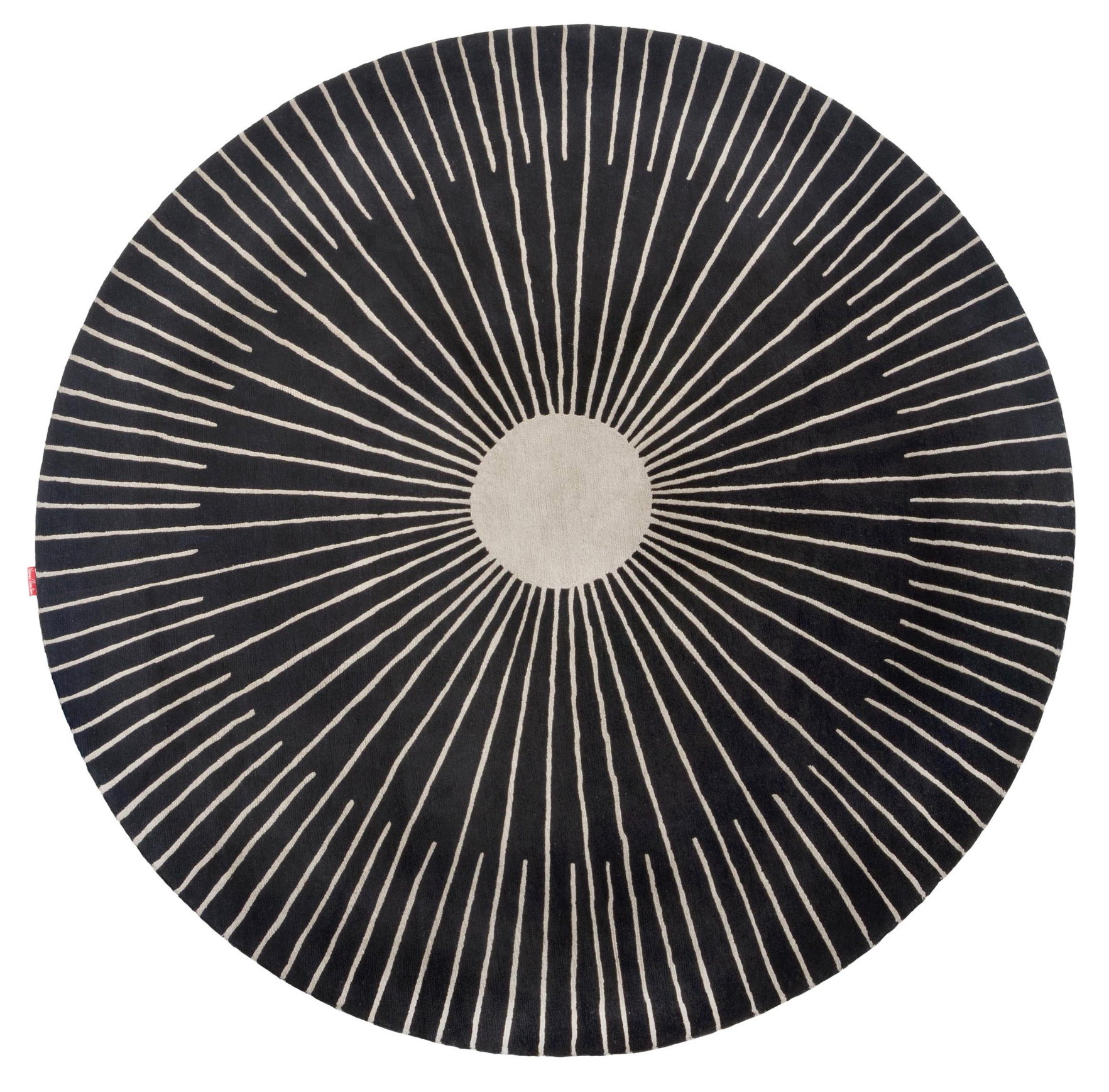 Verner Panton - Teppich RAYS BLACK von Designer Carpets